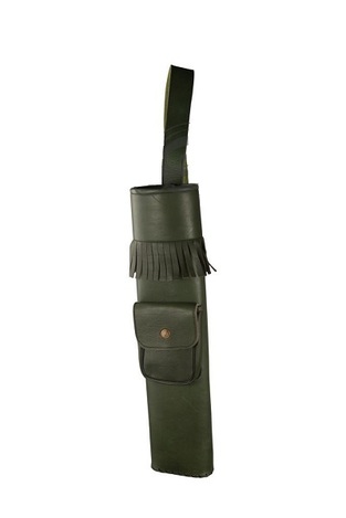 Buck Trail Traditional Back Quiver Emerald 51cm Leather