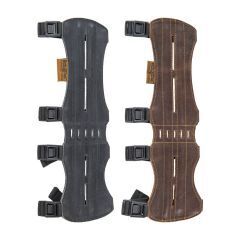 TRADITIONAL ARMGUARD DOUBLE PECAN PREMIUM LEATHER 32CM