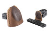 Buck Trail Deluxe Two Piece Adjustable Strap-On Bow Quiver Two Tone 6-Arrows Brown/Dark Brown