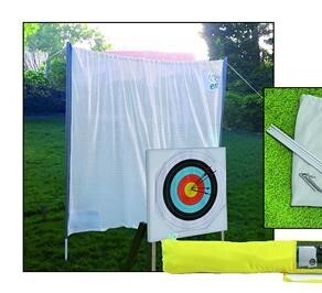 BACKSTOP NETTING COMPLETE WITH PILES ERA-GARDEN LOISIR / H 200cm x L 200cm / WHITE