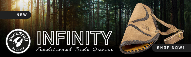 TRADITIONAL SIDE QUIVER INFINITY 45CM LEATHER  BROWN