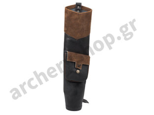 White Feather Back Quiver Earthquake Brown