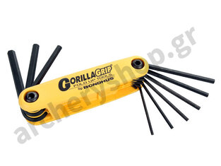 Bondhus Allen Wrench Set Folding Large Inches