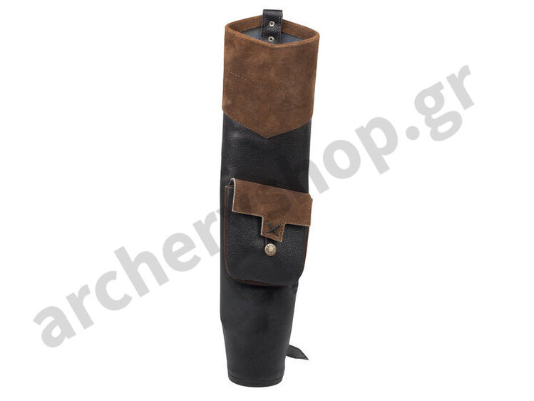 White Feather Back Quiver Earthquake Brown
