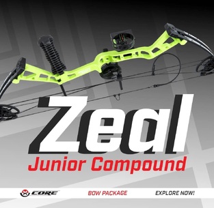 COMPOUND PACKAGE CORE ZEAL JUNIOR / ROTATING MOD 10-40LBS / 16"-28" / RH
