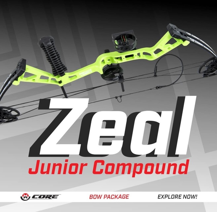 COMPOUND PACKAGE CORE ZEAL JUNIOR / ROTATING MOD 10-40LBS / 16"-28" / RH