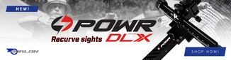RECURVE SIGHTS POWR DLX CARBON BAR RH  BLACK