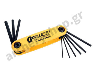 Bondhus Allen Wrench Set Folding Small Inches