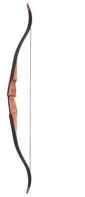 SANLIDA RED WOOD 60" RH 40 LBS WITH BLACK GLASS AND D97 STRING INCLUDED HUNTING BOW