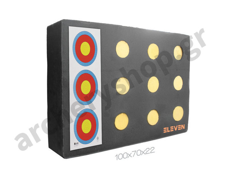 Eleven Plus Target Polyfoam 70 x 100 x 20 cm with 12 x 9,5 cm EZ-Pull Insert