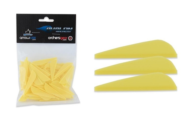 Avalon 'Hybrid Arrow' Vanes 1.75" Yellow 100/PK