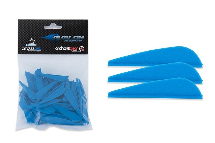Avalon 'Hybrid Arrow' Vanes 1.75" Blue 100/PK