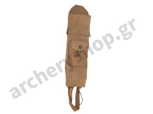 White Feather Back Quiver Water Brown