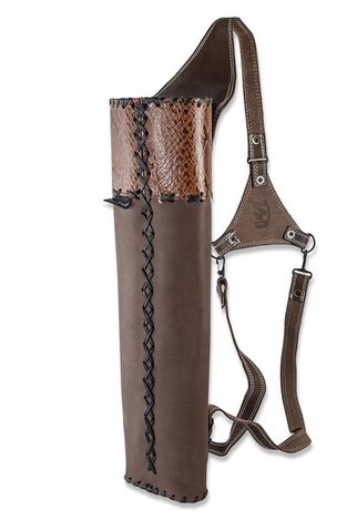 Buck Trail Traditional Back Quiver Yuca Brown Leather