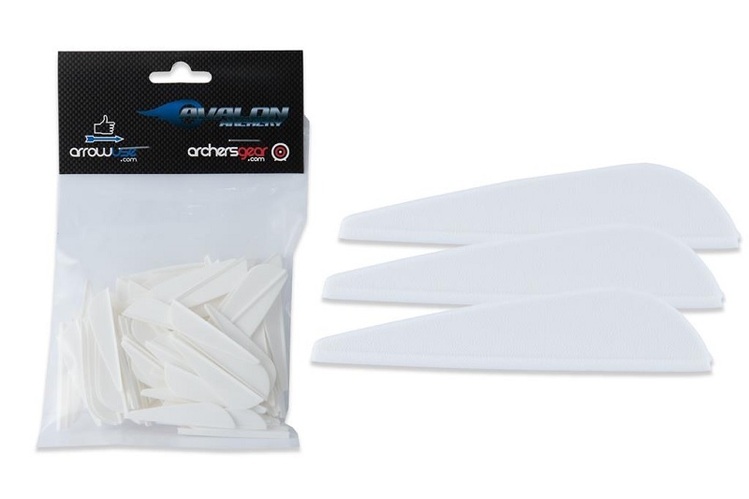 Avalon 'Hybrid Arrow' Vanes 1.75" White 100/PK